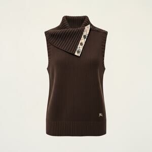 Burberry London Wool Sleeveless Sweater Vest